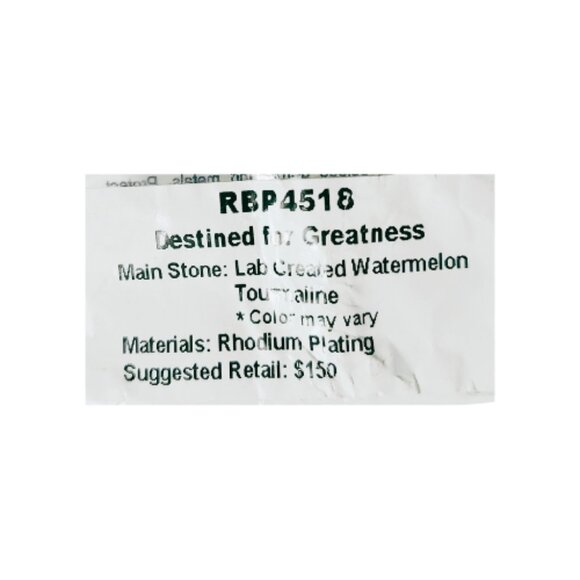 BP Original Collection Lab Created Watermelon Tourmaline Ring (Size 9) - Picture 6 of 7